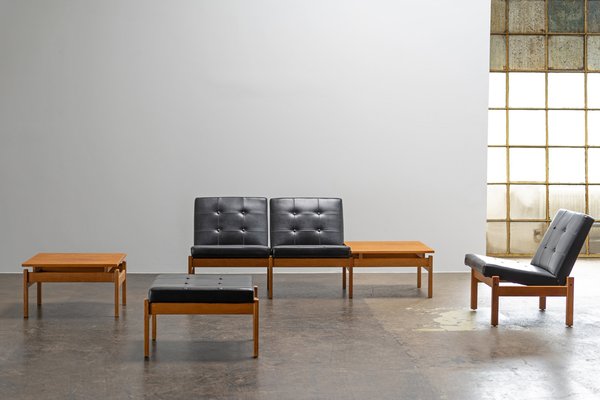 Modular Seating Group Sofa by Yngve Ekström Domino for Swedese, 1970s, Set of 4-AO-2028827