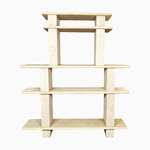 Modular Shelving in Travertine, 1970s-FGA-923474