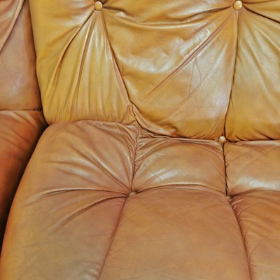 Modular Sofa in Leather, 1970s, Set of 5-PRS-1770938