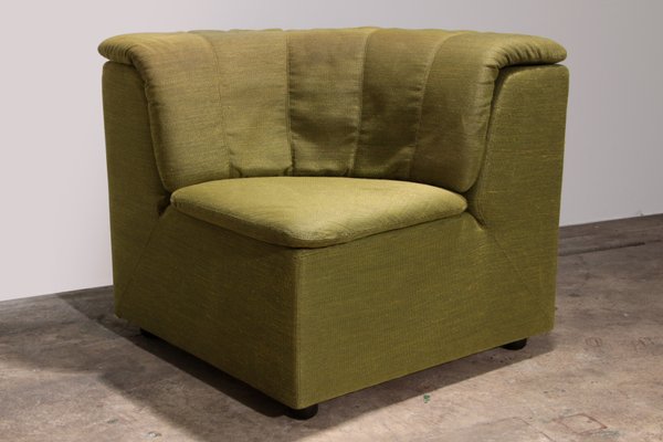 Modular Sofa in Luxe Green De Ploeg Fabric from Durlet, 1970, Set of 9-EZZ-2041782