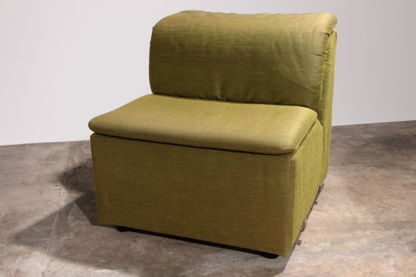 Modular Sofa in Luxe Green De Ploeg Fabric from Durlet, 1970, Set of 9-EZZ-2041782