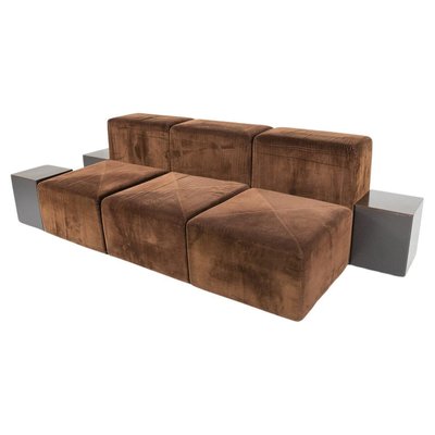 Modular Sofa Sistema 61 attributed to Giancarlo Piretti, Italy, 1970s, Set of 6-FGA-2019563