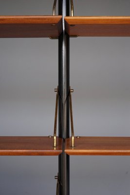 Modular Teak Wall Shelf by Louis Van Teffellen for Wébé, 1950s-ZBW-2034501