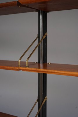 Modular Teak Wall Shelf by Louis Van Teffellen for Wébé, 1950s-ZBW-2034501