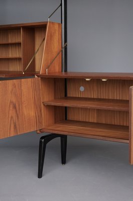 Modular Teak Wall Unit by Louis Van Teffellen for Wébé, 1950s-ZBW-2034498