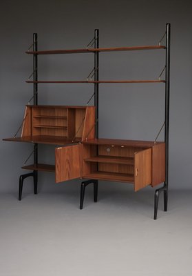 Modular Teak Wall Unit by Louis Van Teffellen for Wébé, 1950s-ZBW-2034498