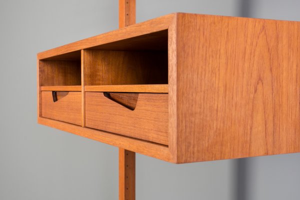 Modular Wall Unit in Teak from Brodrene Jatog Mobelfabrik, 1960s-WZF-2021956