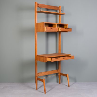 Modular Wall Unit in Teak from Brodrene Jatog Mobelfabrik, 1960s-WZF-2021956