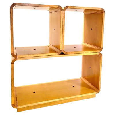 Modular Wooden Bookcase by Carlo De Carli for Fiarm, Italy, 1970s-TOI-2042107