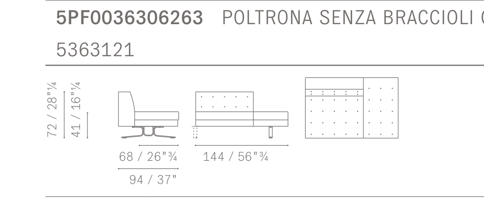 Kennedee Armchair + Bench 암체어 + 벤치 - Technical Drawing