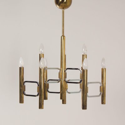 Modulo Series Chandelier by Profili Industria Lampadari, 1970s-ZT-1750545