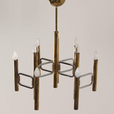 Modulo Series Chandelier by Profili Industria Lampadari, 1970s-ZT-1750545