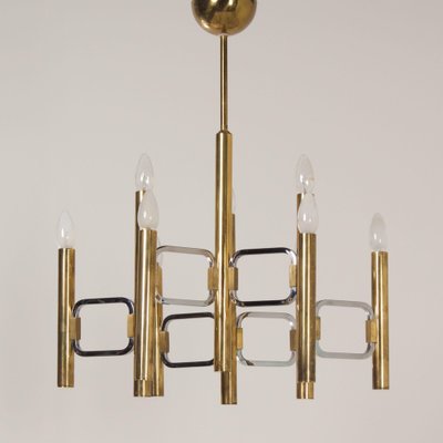 Modulo Series Chandelier by Profili Industria Lampadari, 1970s-ZT-1750545