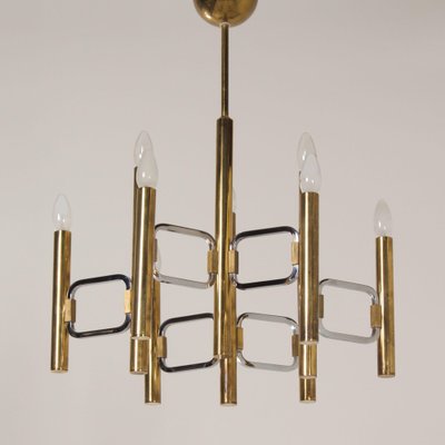 Modulo Series Chandelier by Profili Industria Lampadari, 1970s-ZT-1750545