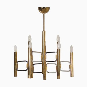 Modulo Series Chandelier by Profili Industria Lampadari, 1970s-ZT-1750545