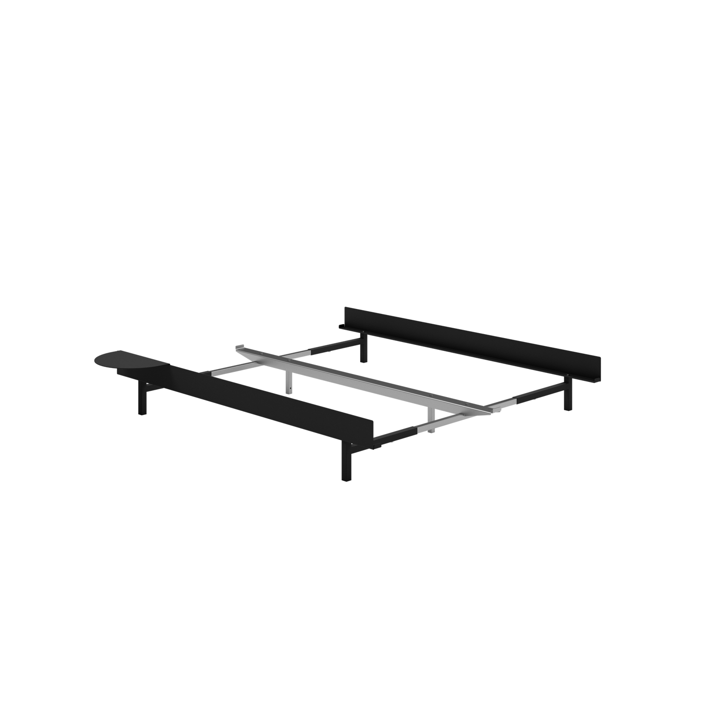 Bed Bed Frame 90-180 cm by Moebe #Black