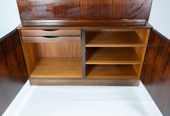 Moel No. 9 Rosewood Bookcase with Cabinets by Omann Junior-UY-911740