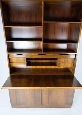 Moel No. 9 Rosewood Bookcase with Cabinets by Omann Junior-UY-911740