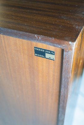 Moel No. 9 Rosewood Bookcase with Cabinets by Omann Junior-UY-911740