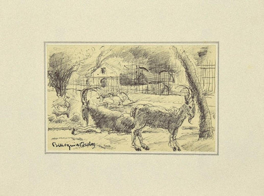 Mogniat-Duclos Bertrand, Animals In the Enclosure, Artwork, 1950s