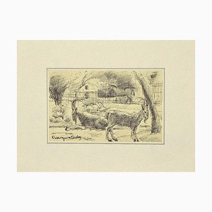 Mogniat-Duclos Bertrand, Animals In the Enclosure, Artwork, 1950s-ZCI-871561