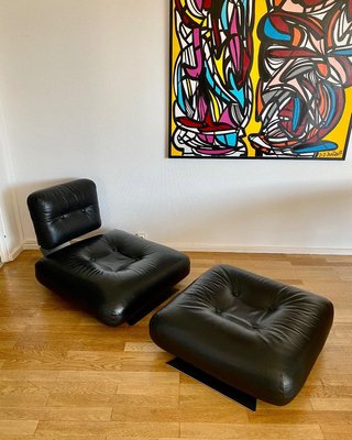 Mold ON1PH ALTA BAS Lounge Chair and Ottoman by Oscar Niemeyer for International Furniture, Set of 2-DY-1818860