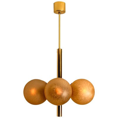 Molecular Chandelier with Six Smoked Hand Blown Glass Globes from Kaiser-VDW-853846