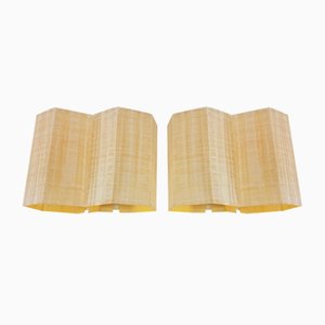 Molecular Double Light Honeycomb Flush Mounts in Fiberglass, 1950s, Set of 2-AXJ-1727878