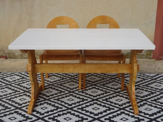 Monastery Pine Dining Table, 1980s-ABK-2017425