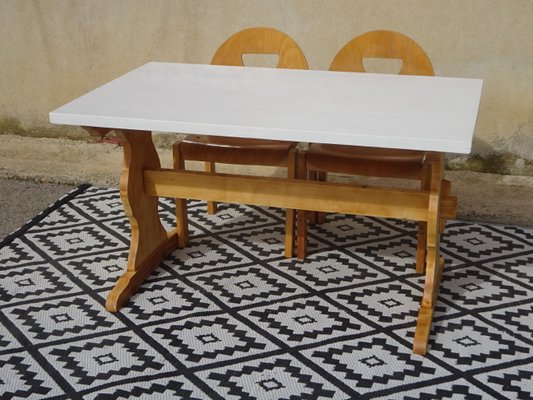 Monastery Pine Dining Table, 1980s-ABK-2017425