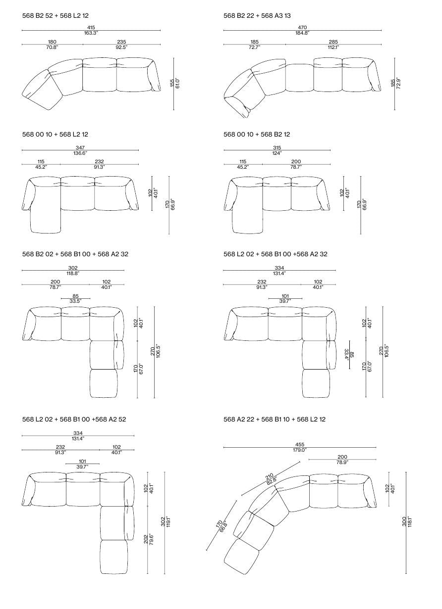 몬클라우드 패브릭 소파