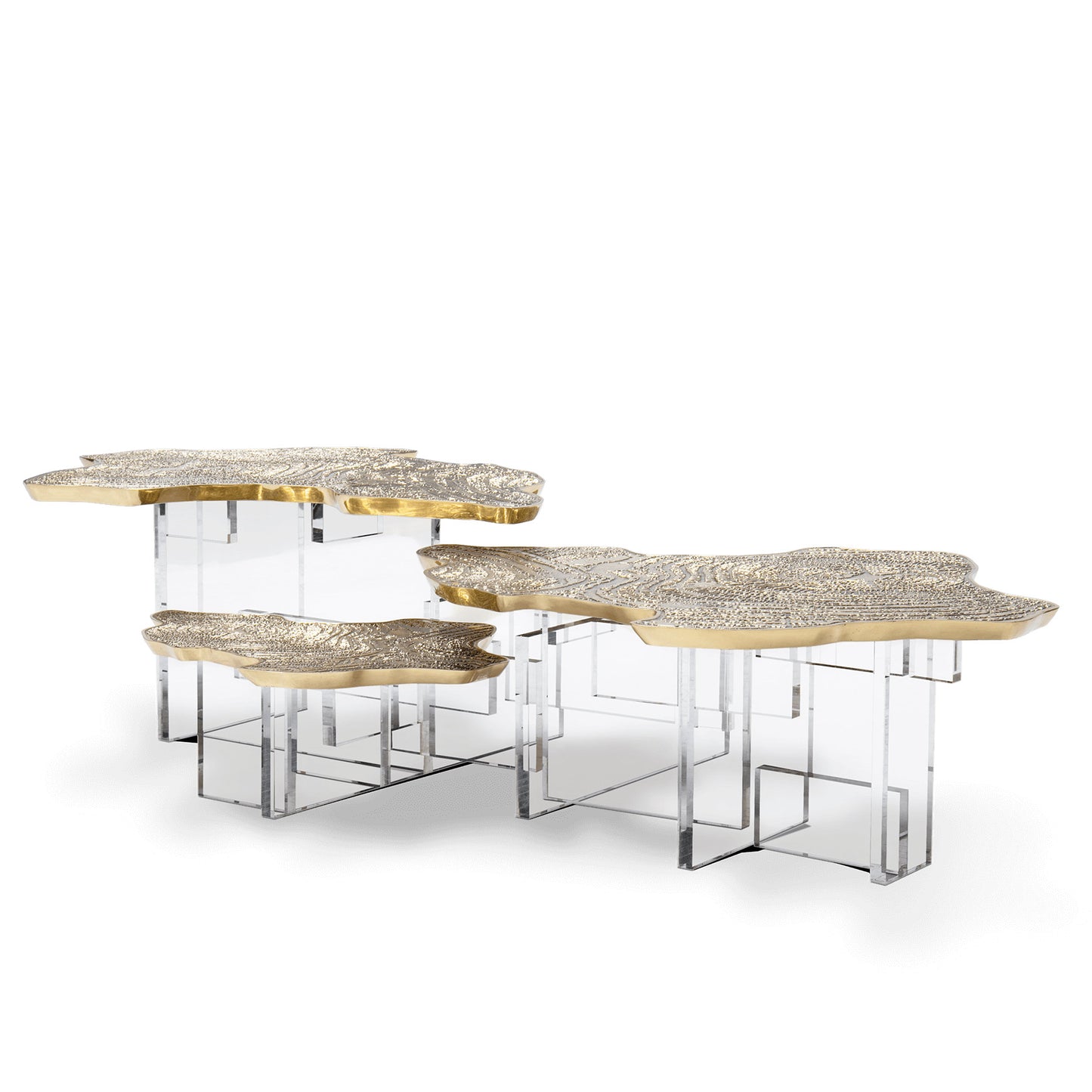 Monet - Low Metal/Wood coffee table by Boca Do Lobo #Brass