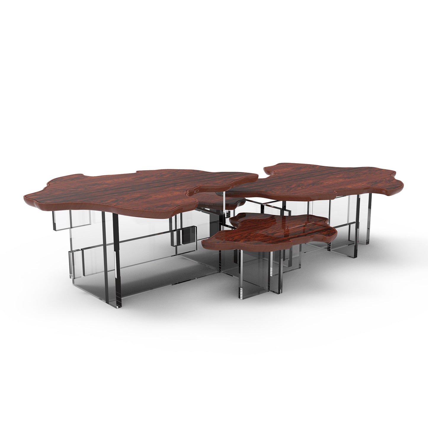 Monet - Low Metal/Wood coffee table by Boca Do Lobo #Palisander