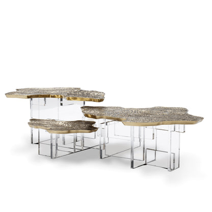 Monet - Low Metal/Wood coffee table by Boca Do Lobo #Patina