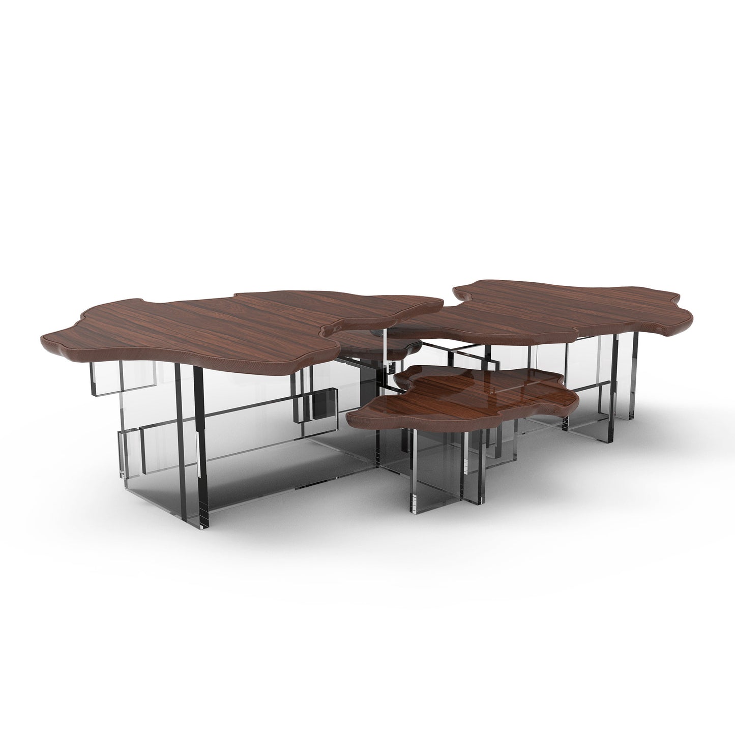 Monet - Low Metal/Wood coffee table by Boca Do Lobo #Pau Santo