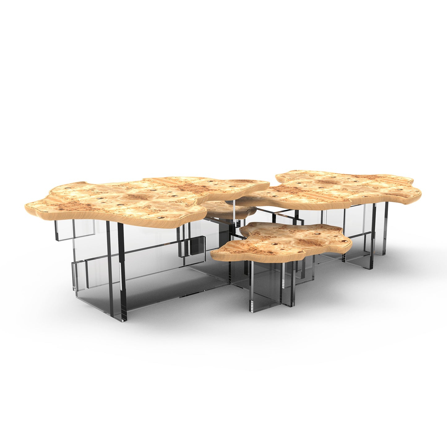 Monet - Low Metal/Wood coffee table by Boca Do Lobo #Poplar