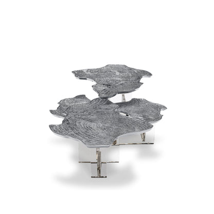 Monet - Low Metal/Wood coffee table by Boca Do Lobo #Silver