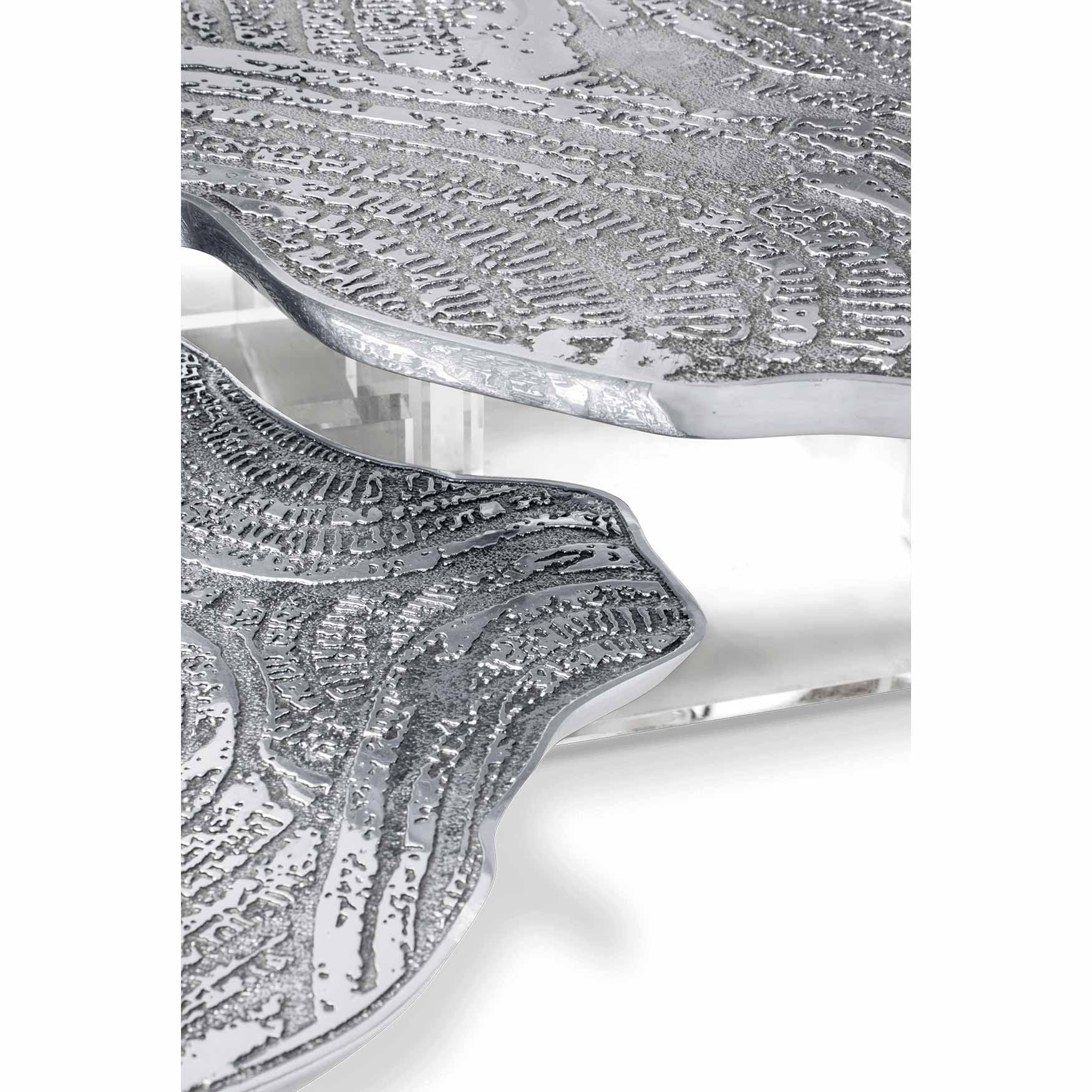 Monet - Low Metal/Wood coffee table by Boca Do Lobo #Silver