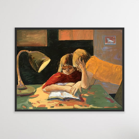 Monika Rossa, Homework, Oil on Canvas