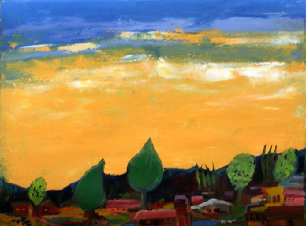 Monika Rossa, Landscape, Oil on Canvas, 2010