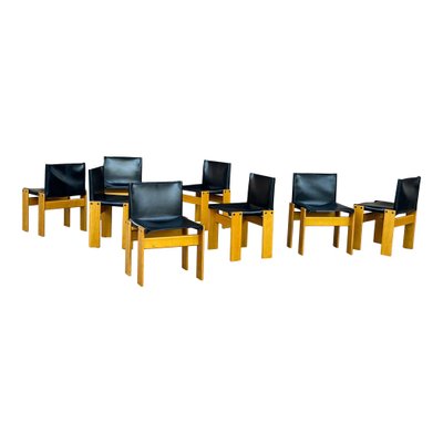 Monk Chairs by Afra & Tobia Scarpa for Molteni, 1973, Set of 8-RPH-1354546