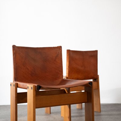 Monk Chairs by Afra & Tobia Scarpa for Molteni, Set of 4-OQD-2036859