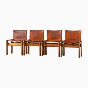 Monk Chairs by Afra & Tobia Scarpa for Molteni, Set of 4-OQD-2036859