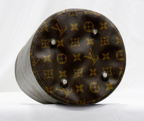 Monogram Leather Office Paper Basket from Louis Vuitton, 1990s-VHF-2016017