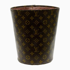 Monogram Leather Office Paper Basket from Louis Vuitton, 1990s-VHF-2016017