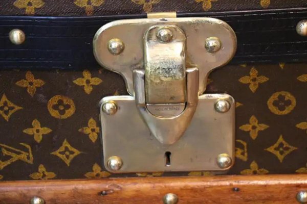 Monogrammed Steam Trunk from Louis Vuitton, 1930s-YF-1756781