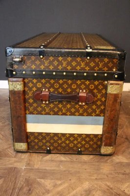 Monogrammed Steam Trunk from Louis Vuitton, 1930s-YF-1756781