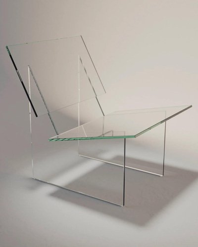 Monolog Invisible Armchair by Glass Variations