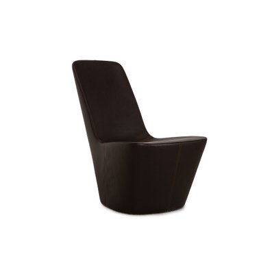 Monopod Lounge Chair in Dark Brown Leather by Jasper Morrison for Vitra-RQW-1748518