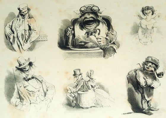 Monorganorama - Suite of 5 Original Lithographs by A. Grevin - 1858 1858-ZCI-758954